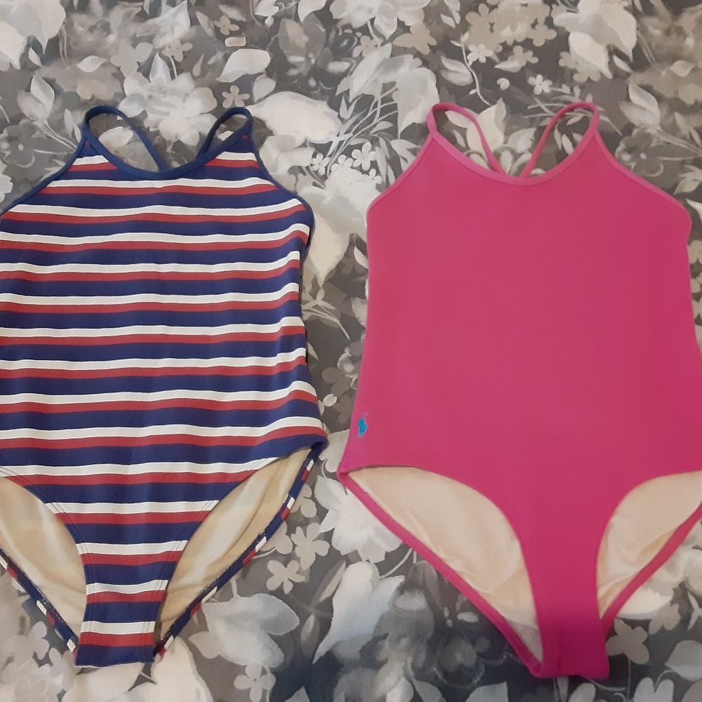 (2) RALPH LAUREN Swimsuits - girls size 6